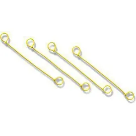TransPak Blitzbinder Länge 120mm Draht gelb