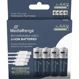 MediaRange Akku AA 1400 mAh 4 St.
