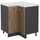 Vicco Eckunterschrank R-Line 75,6 x 75,6 x 81,6 cm Braun