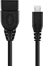 conecto CC20027 USB-OTG Adapter-Kabel, Micro-USB 2.0-Stecker auf USB-Buchse Typ A, (1 Stück), 0,15m