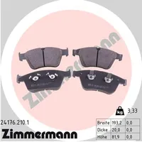 ZIMMERMANN Bremsbelagsatz, Scheibenbremse