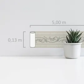 A.S. Création Bordüre 5,00 m x 0,13 m beige/silber 263513