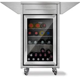 CASO Counter & Cool Umbauschrank mit Barbecue Cooler, Rollwagen mit Seitenablagen, Schublade und Barbecue Cooler, Maße (B x H x T): 101 x 98,5 x 60 cm