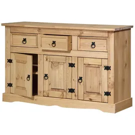 Möbilia Sideboard 132 x 84 x 44 cm Honig