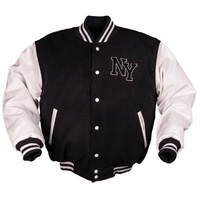 Mil-Tec NY Baseball, Textiljacke - Schwarz/Weiß - M