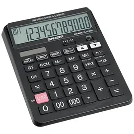 Sharp EL-CC12GP Taschenrechner schwarz