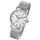 Bahnhof Damenuhr mit Milanesearmband