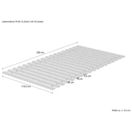 Erst-Holz Rollrost Extra Fichte/Tanne 120 x 200 cm