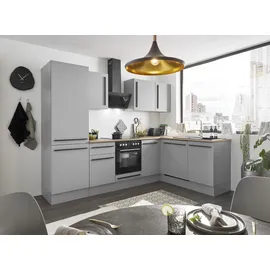BASIC by Balculina Winkelküche Denver L-Form 280 cm grau