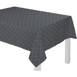 Tischdecke ADAM "Indian Cortezada" Gr. 5, blau (dunkelblau), Ø:145cm, Baumwolle, Tischdecken