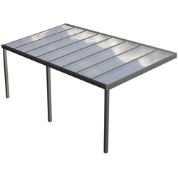 GARDENDREAMS Terrassenüberdachung »Legend«, BxT: 600 x 200 cm, grau / RAL9007, Glasdach