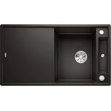 Blanco Axia III 5 S rechts Einbauspüle silgranit schwarz Drehknopfventil 915 x 510 mm