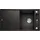 Blanco Axia III 5 S rechts Einbauspüle silgranit schwarz Drehknopfventil 915 x 510 mm
