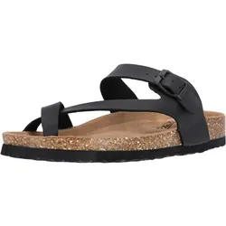 Zehentrenner CRUZ "HARDINBURG", Damen, Gr. 35, schwarz, Synthetik, feminin, Schuhe, mit Kork- und Naturkautschuksohle