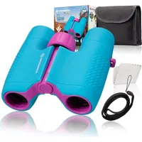 Bresser Junior 11250 - Kinder-Fernglas 6x21 (blau), mit Tasche