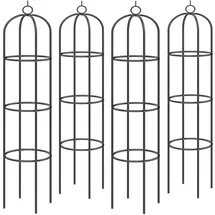 Gardebruk Rosenbogen 200 x 40 cm Schwarz