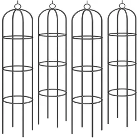 Gardebruk Rosenbogen 200 x 40 cm Schwarz