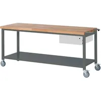 Stier Fahrbare Werkbank Premium mit 1 Schublade und Ablageboden