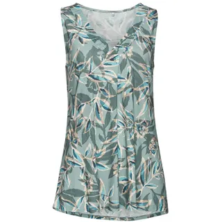 VIVANCE Tanktop Damen grün bedruckt Gr.36/38