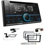 Kenwood 2-DIN Autoradio Bluetooth DAB+ für Opel Corsa C 2000-2006 charcoal