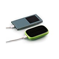 Incutex 3in1 Solar Powerbank 3000mAh externer Akku USB Notfall Ladegerät, grün