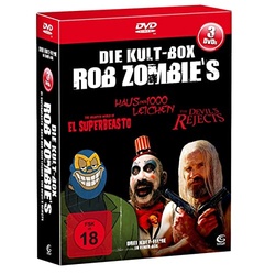 Die Rob Zombie Kult Box - Boxset mit 3 Rob Zombie Knallern (The Devil's Rejects, Haus der 1000 Leichen, El Superbeasto) [3 DVDs] (Neu differenzbesteuert)