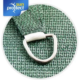 Gartenia Sunprotect sunprotect 83284 Professional Sonnensegel, 3,6 x 3,6 x 5 m, 90° Grad Dreieck, wind- & wasserdurchlässig, grün