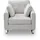 MID.YOU 1,5-Sitzer-Sofa Hera Hellgrau