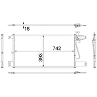 Mahle AC 555 000S A/C-Kondensator