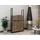 Montixx Kaminholzregal Metall 85 x 25 x 150 cm Schwarz