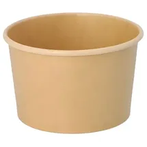 Papstar Eisbecher Pappe rund 275 ml Ø 9,6 cm 500 St. Braun