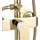 REA Bloom Duschgarnitur Weiß/Gold 144 cm