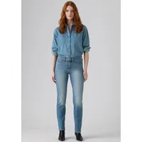 Levi's Damen Jeanshose 314 Shaping mit Stretch-Anteil, Straight Fit, Blau (Eternal Indigo Mid), W29/L34
