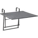 Greemotion „Toulouse“, Balkonhängetisch 70x88x79cm Schwarz (128795)
