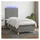 vidaXL Boxspringbett 100 x 200 cm Dunkelgrau