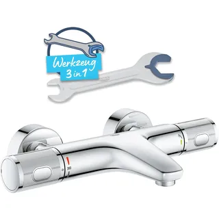 Grohe Precision Feel Thermostat-Wannenarmatur chrom
