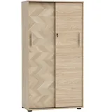 MÖBELPARTNER Arezzo Aktenschrank 80,1 x 38,2 x 150 schwarz