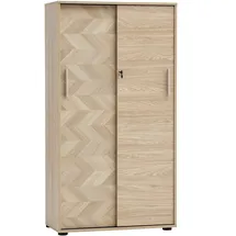 MÖBELPARTNER Arezzo Aktenschrank 80,1 x 38,2 x 150 schwarz