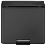 Proregal Rechteckiger Treteimer 27 l Schwarz