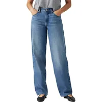 Levi's für Damen. A3494-0057 Baggy Jeans Papa blau (30/34),