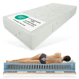 Federkern Matratze 90x210 cm Smaragd fest Bandscheiben Gerecht 🩺 Aloe Vera