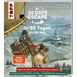 Frechverlag 24 DAYS ESCAPE – Der Escape Room Adventskalender: In 80 Tagen um die Welt