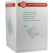 NOBAMED Schlitzkompressen 7,5 x 7,5 cm 80 St.