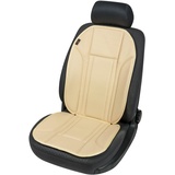 Walser Premium Auto-Sitzaufleger Ravenna, Auto-Sitzauflage, Sitzschoner-PKW universal, Autositzschoner aus Kunstleder, Auto-Schutzunterlage beige