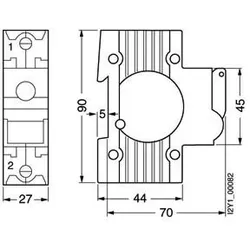 1St. Siemens 5SG7113 MINIZED, Lasttrennschalter mit Sicherung