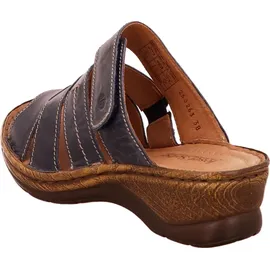 Josef Seibel Catalonia 49 Damen Leder Clogs blau, weiches Leder Fußbett / Blau - 39