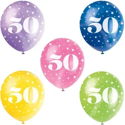 5 Luftballons 50. Geburtstag