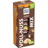 Ritter Sport Mini 7er Voll-Nuss Mix Schokolademischung Packung 116g