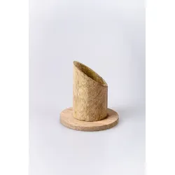 40 mm Mega-Leuchter aus Holz Mangoholz Natur, Kerzenleuchter, Kerzenhalter aus Holz