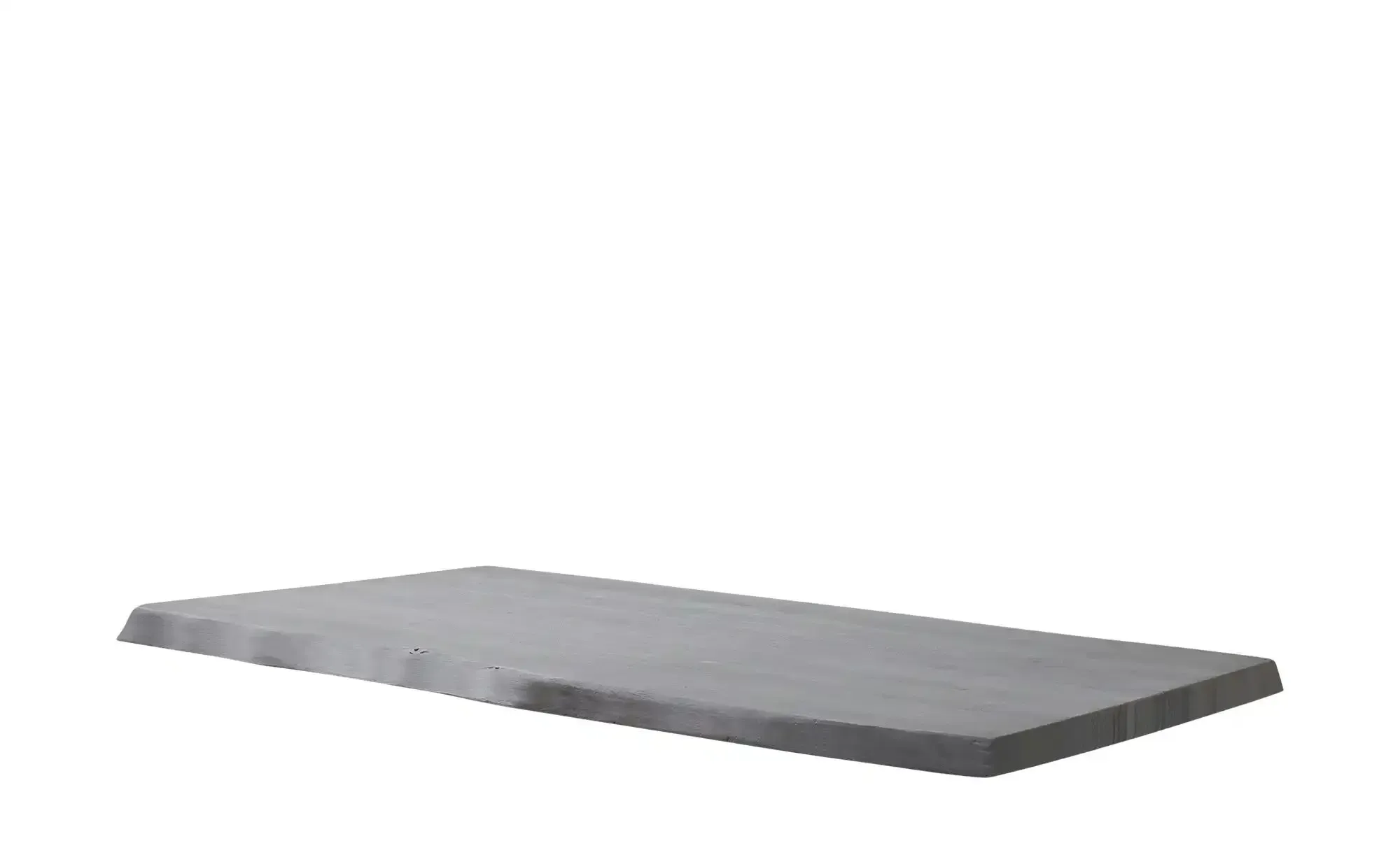 Dine + Mine Tischplatte mit Baumkante SigNature One ¦ grau ¦ Maße (cm): B: 100 H: 5,5